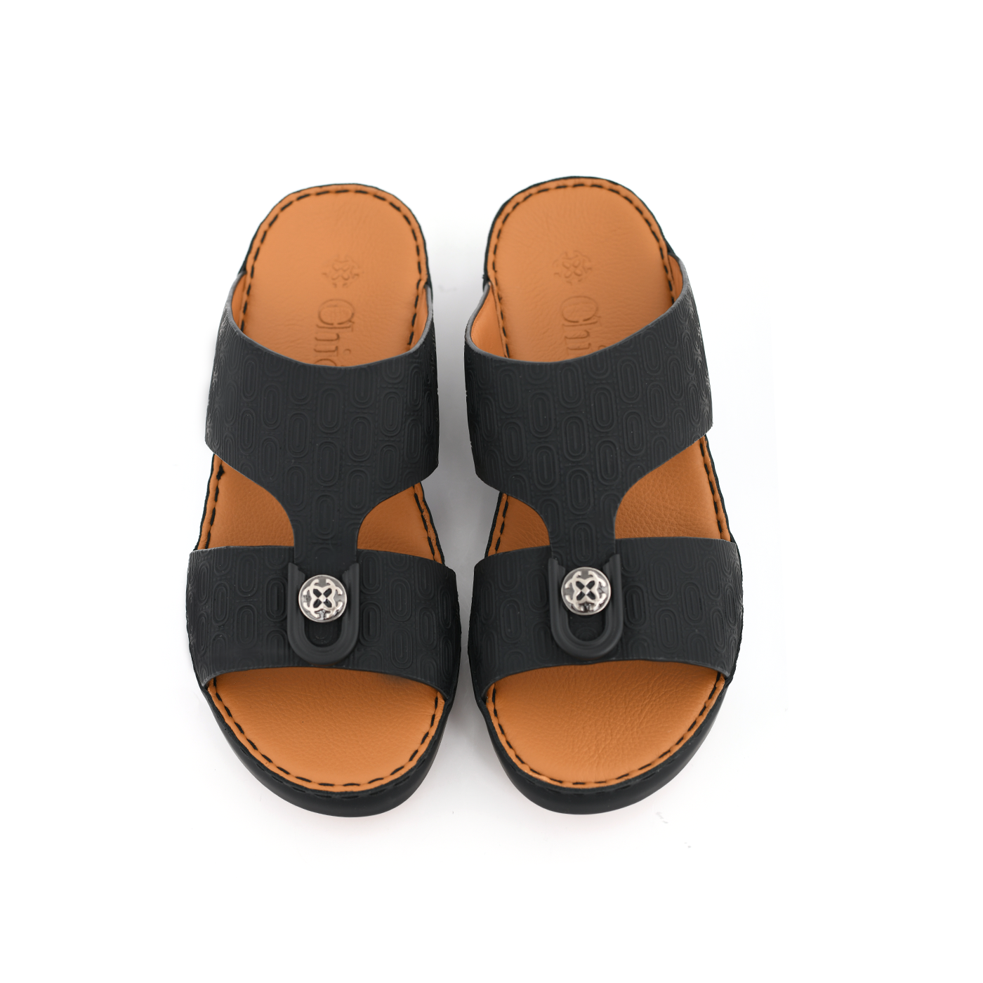 Genuine Leather Arabic Slippers by Chic